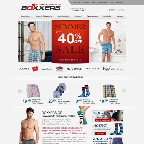 BOXXERS needs a new website design