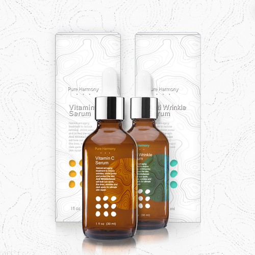 Face Serum box and label design