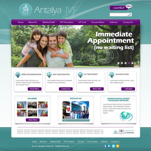 Help ANTALYA IVF with a new website design