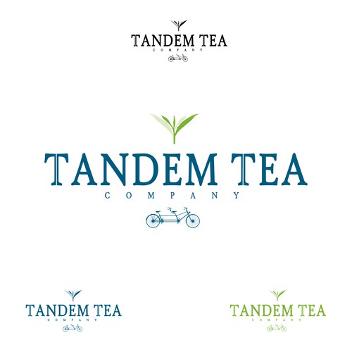 tandem tea company logo concept