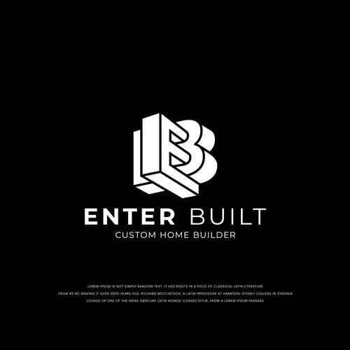 Bold Geometric logo concept for Enter Builder
