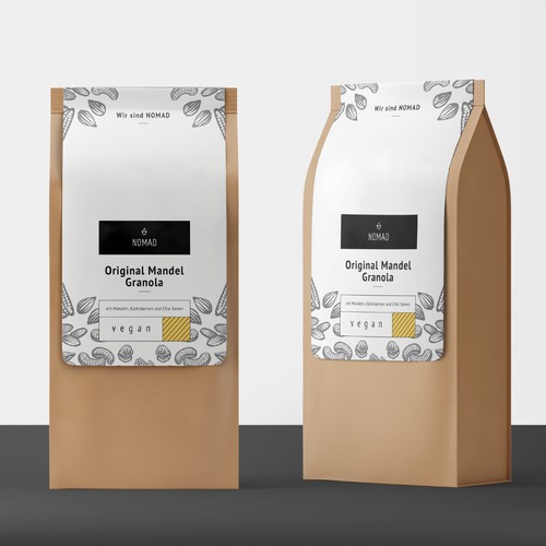 Granola Label for NOMAD Cafe