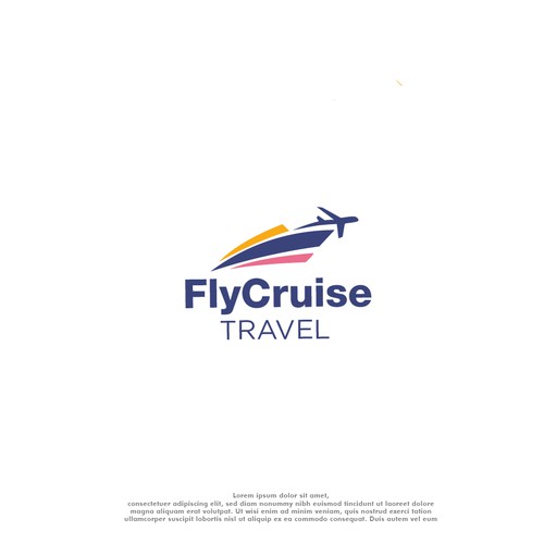 Boat plane traveling logo