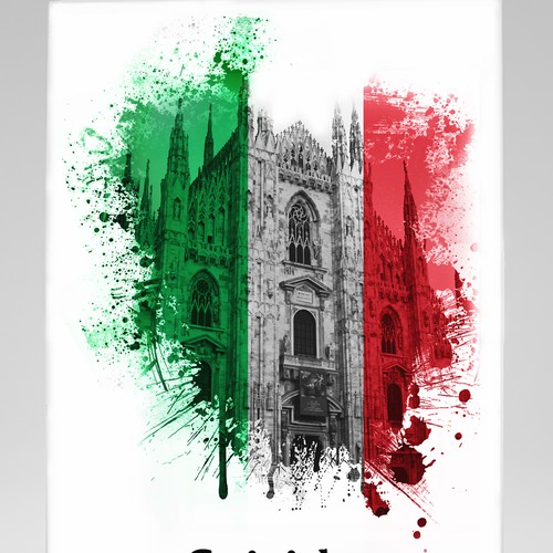 Create a compelling cover for a crime novel set in Milan, Italy