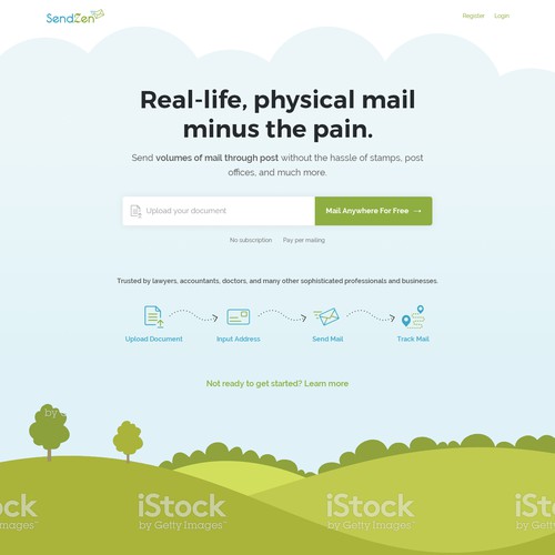 Create Landing Page For Tech Company