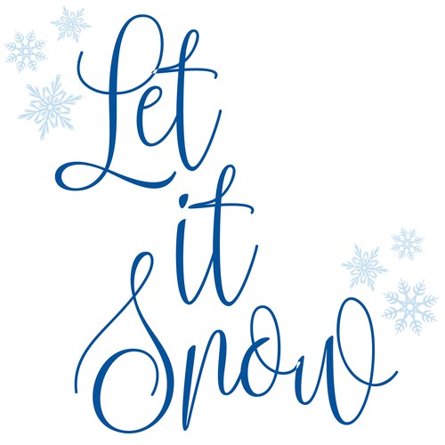 "Let it Snow" T-shirt Design