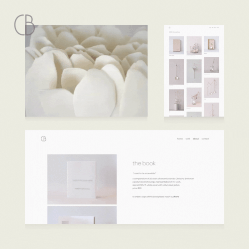 Website Design for Christina Brinkman