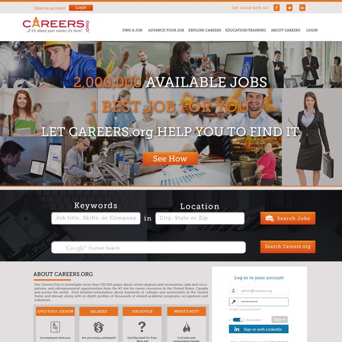 Careers.org Website Redesign