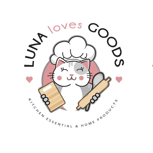 Logo Design for Luna loves Goods 