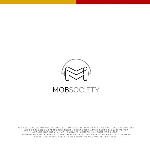  Iconic logo symbol for music-inspired luxury fitness brand