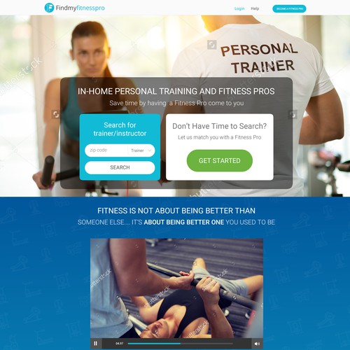 Web design for Design the next UBER for Fitness