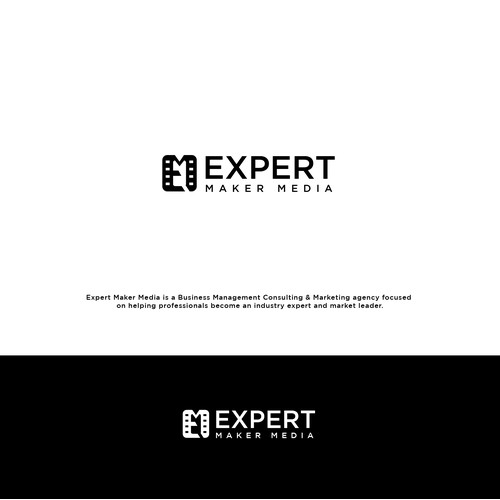 EXPERT MAKER MEDIA logo design