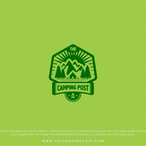 Create logo and webpage for The Camping Post