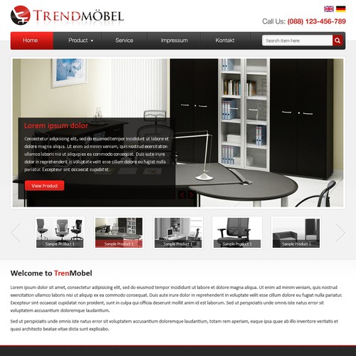 We need you !! Furniture Webpage Design