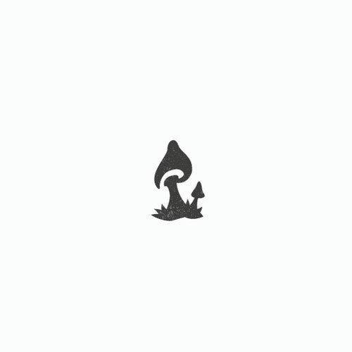 Simple mushroom logo