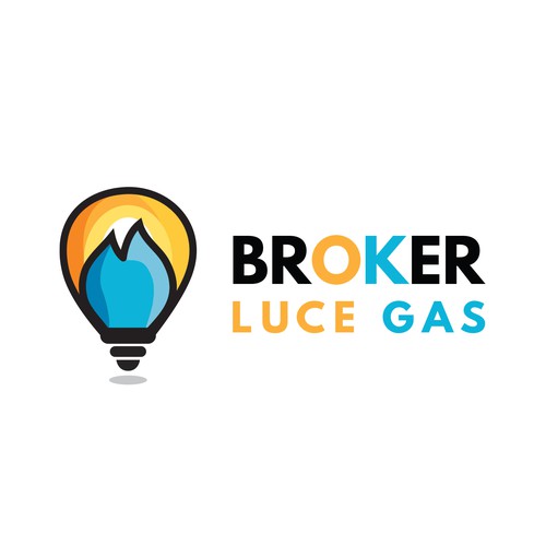 Bold logo concept for consultancy on roadside shops regarding electricity and gas contracts.