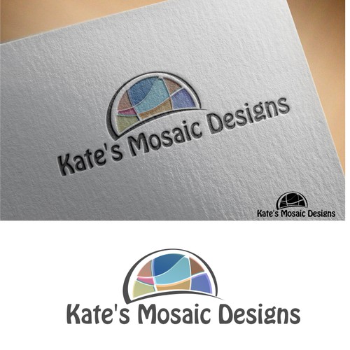 Create a unique and artistic logo for Kate's Mosaic Designs