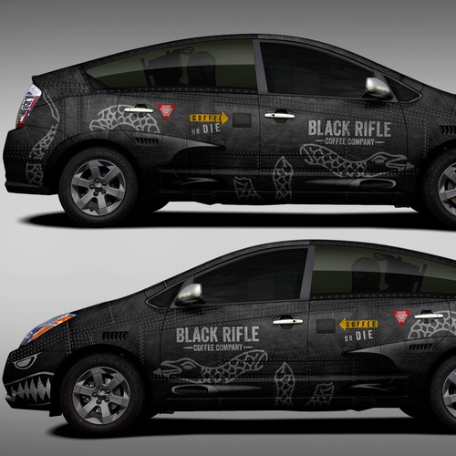 Black Rifle Car Wrap