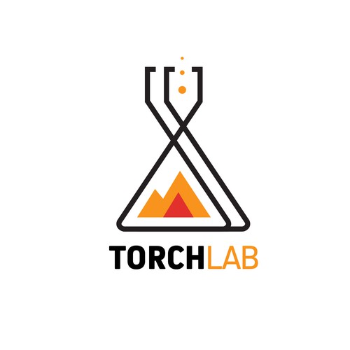 Torch labs logo concept.