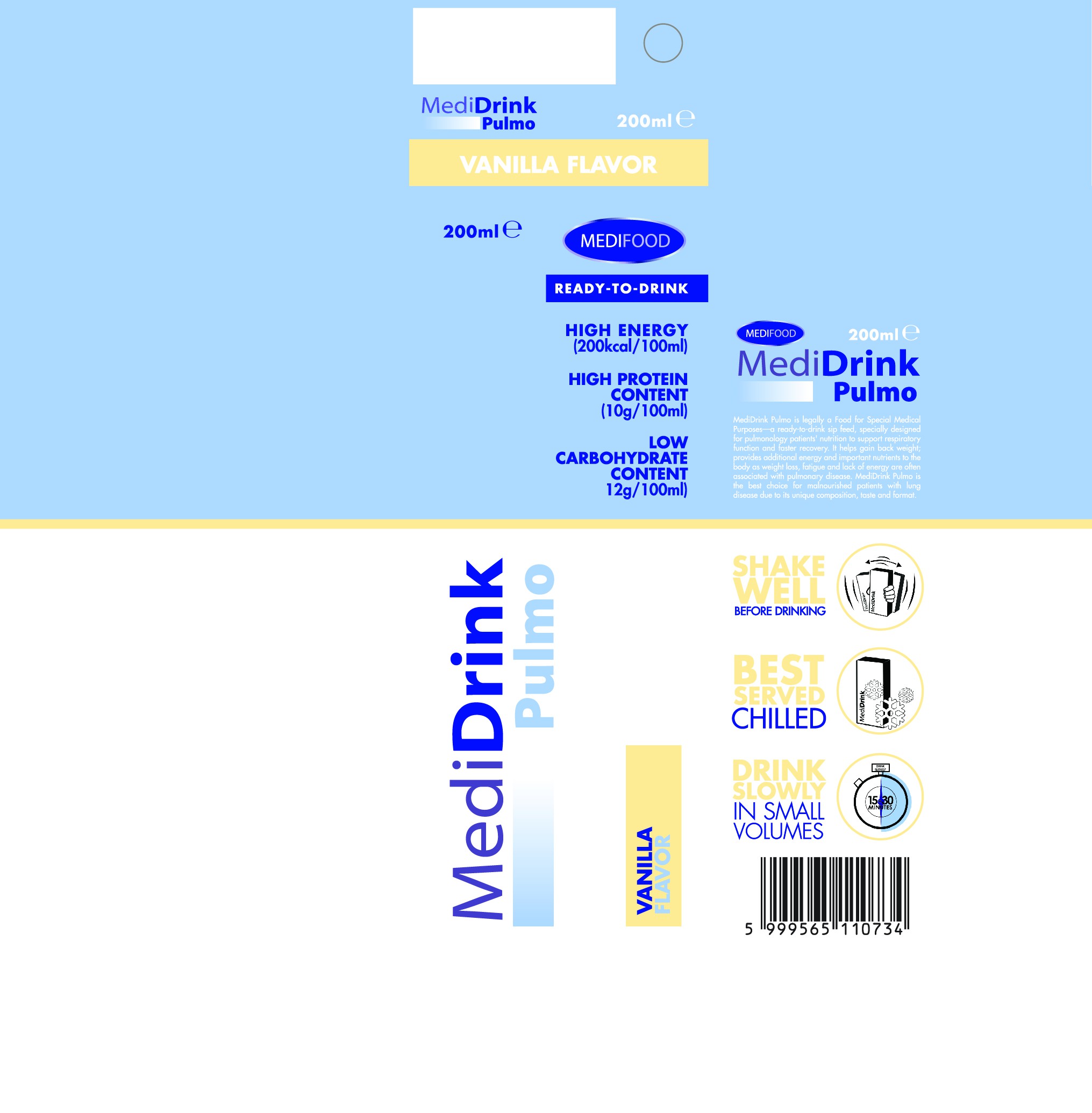 New, innovative, premium, ready-to-drink clinical nutrition packaging