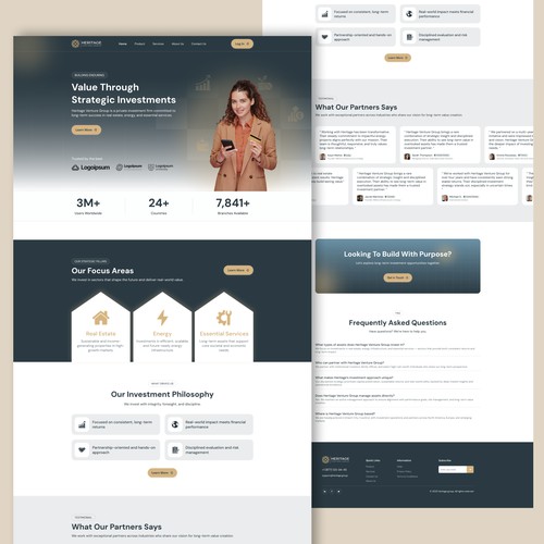 Investment Firm Website Design