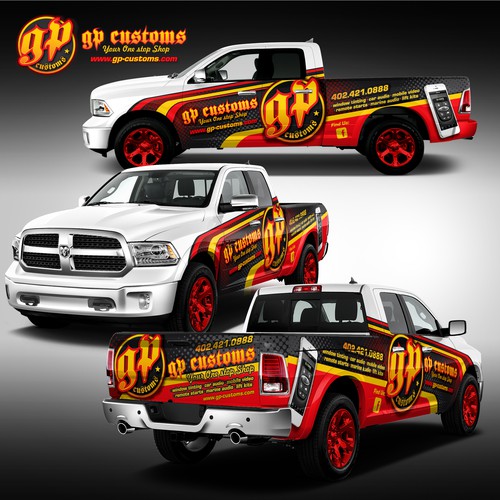 Truck wrap GP CUSTOMS