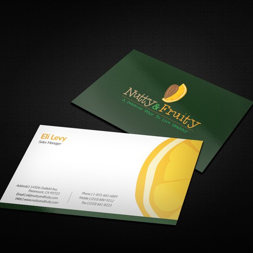 Business card for Nutty And Fruity