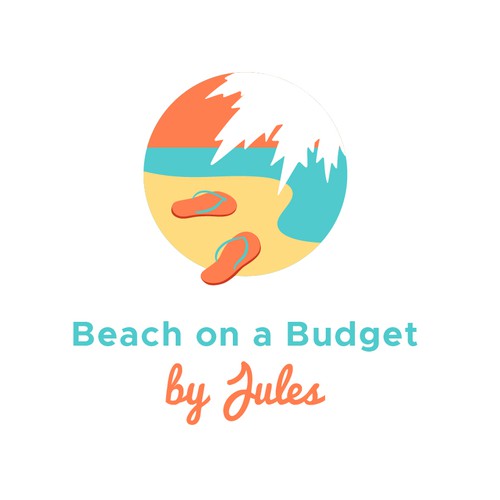Logo for casual beach vacations in the Caribbean.