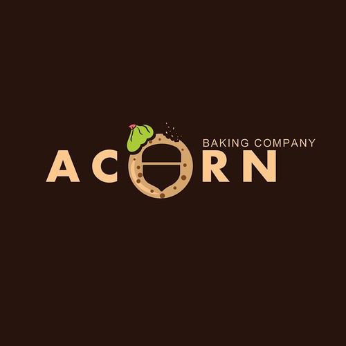 Flat Logo For Acorn Baking Company