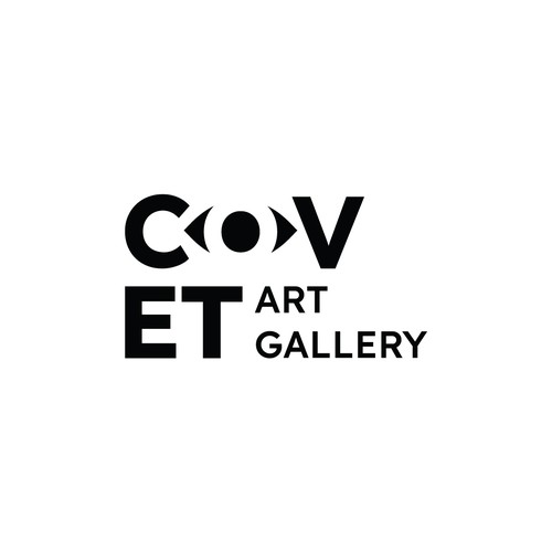 Bold logo concept for Covet Art Gallery