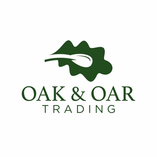Oak & Oar Trading — Clean, Iconic Outdoor Retail Logo