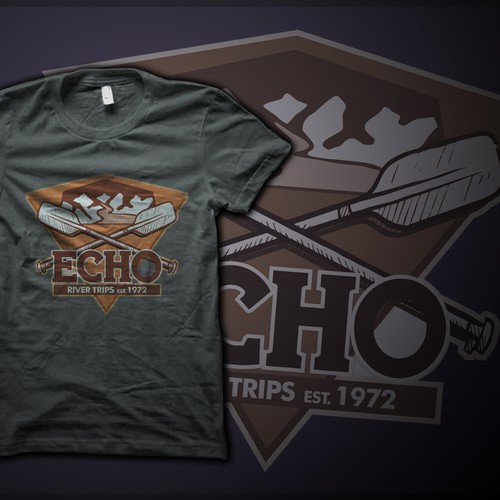 T-Shirt design for ECHO River Trips