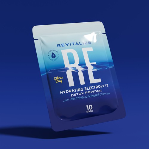 Design Minimalistic, Modern Packaging for Hydrating Electrolyte Detox Powder