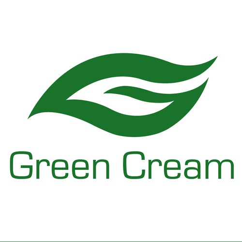 Create a logo for Green Cream - Organic, All Natural Cream for Pain Relief.