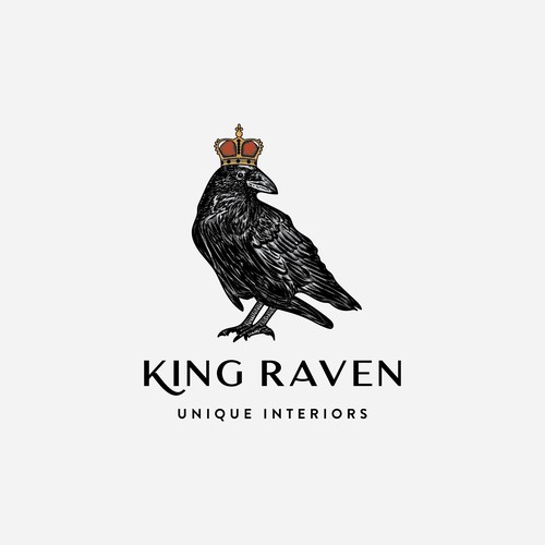 Logo consept for "King Raven"