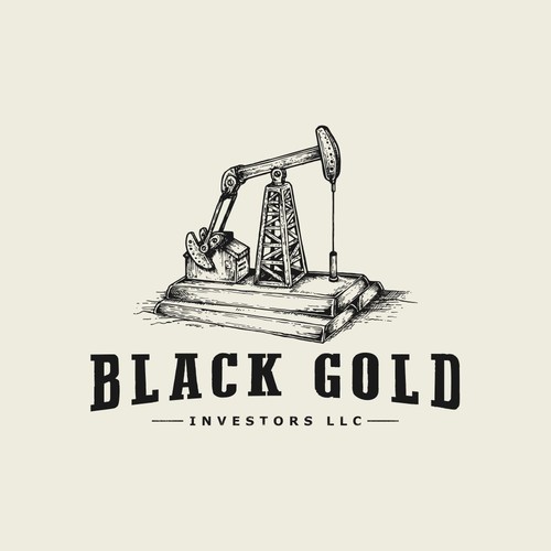 Vintage Logo for Oil Money Management