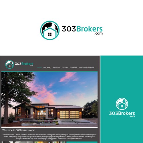 Create a logo for 303Brokers.com: a Denver-based real estate team 