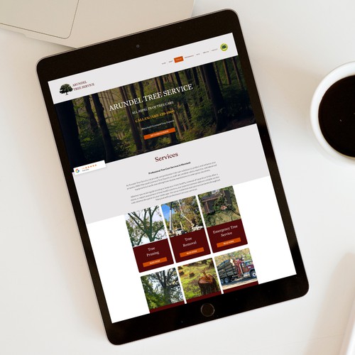 Arundel Tree Service Professional Website Design