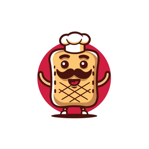 French Taco Chef Mascot