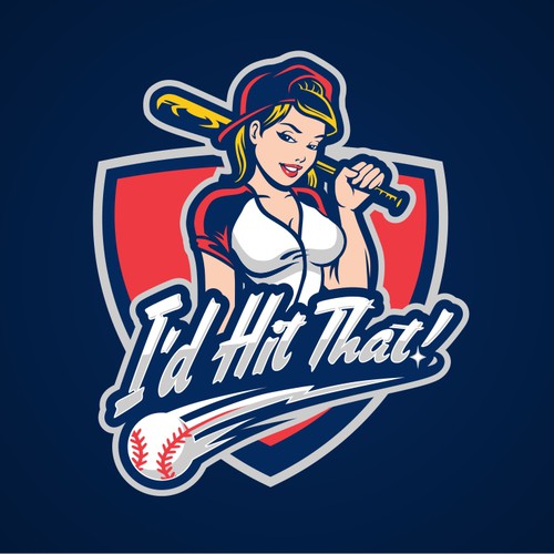 Fun and Sexy Softball Logo