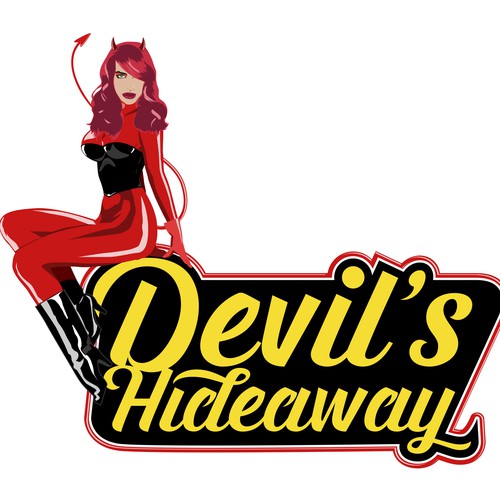 Devil's Hideaway strip club logo proposal
