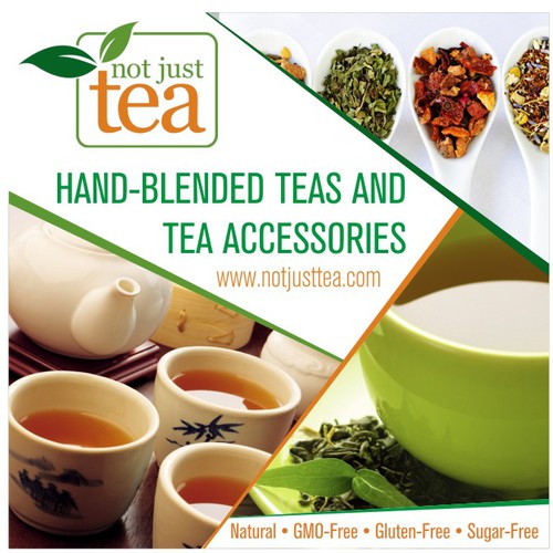 Create a modern backdrop banner for beloved online tea company