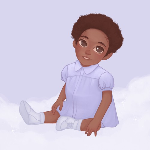Cute baby illustration