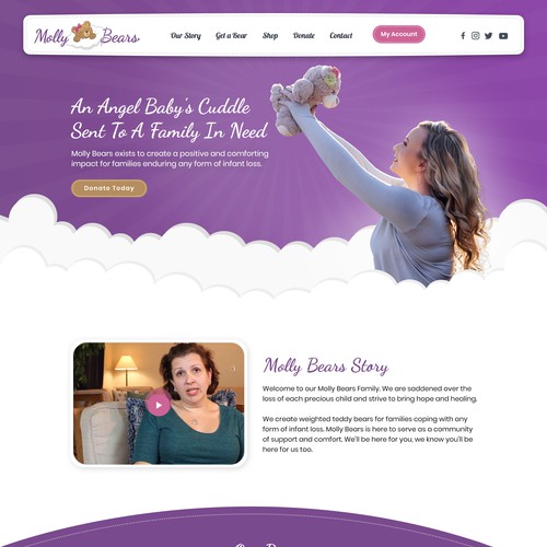 Molly Bears Web Page Design