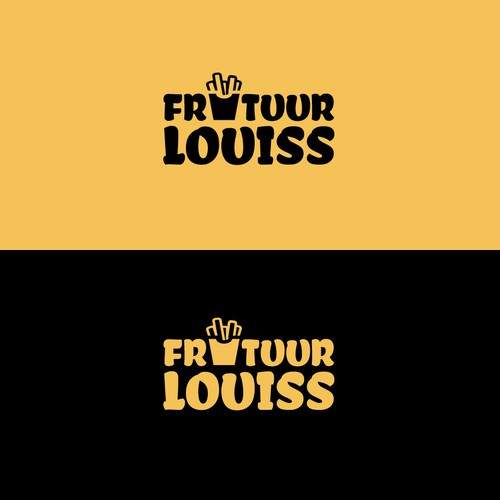 Frituur Louiss (Trendy fries shop logo)