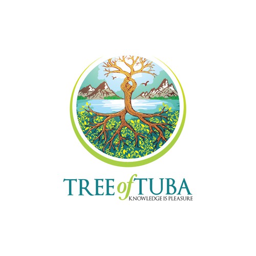 Illustrative logo for a spiritual e-learning company