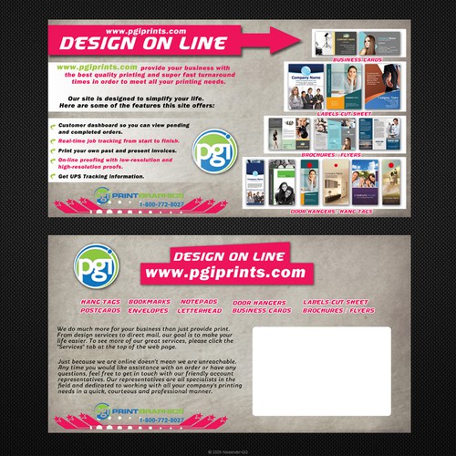 New postcard or flyer wanted for PrintGraphics