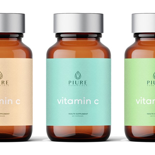 Label design for Supplement company