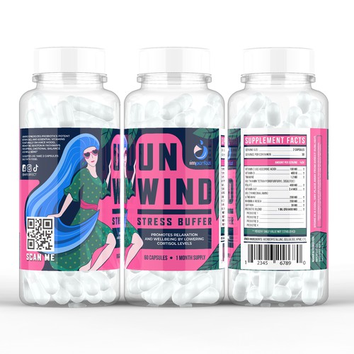 Label for supplements for females.