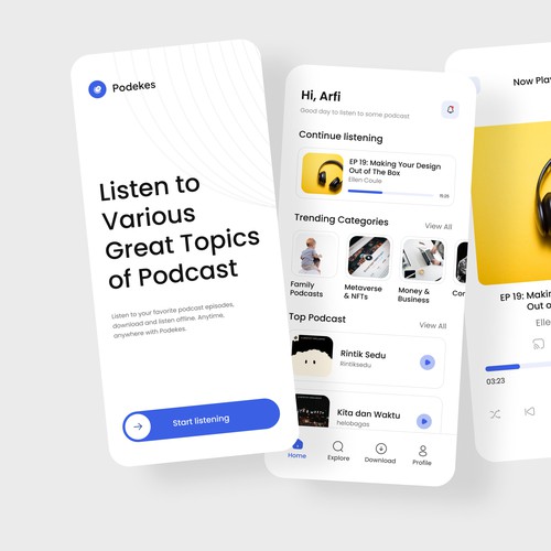  Podekes - Podcast App 🎤